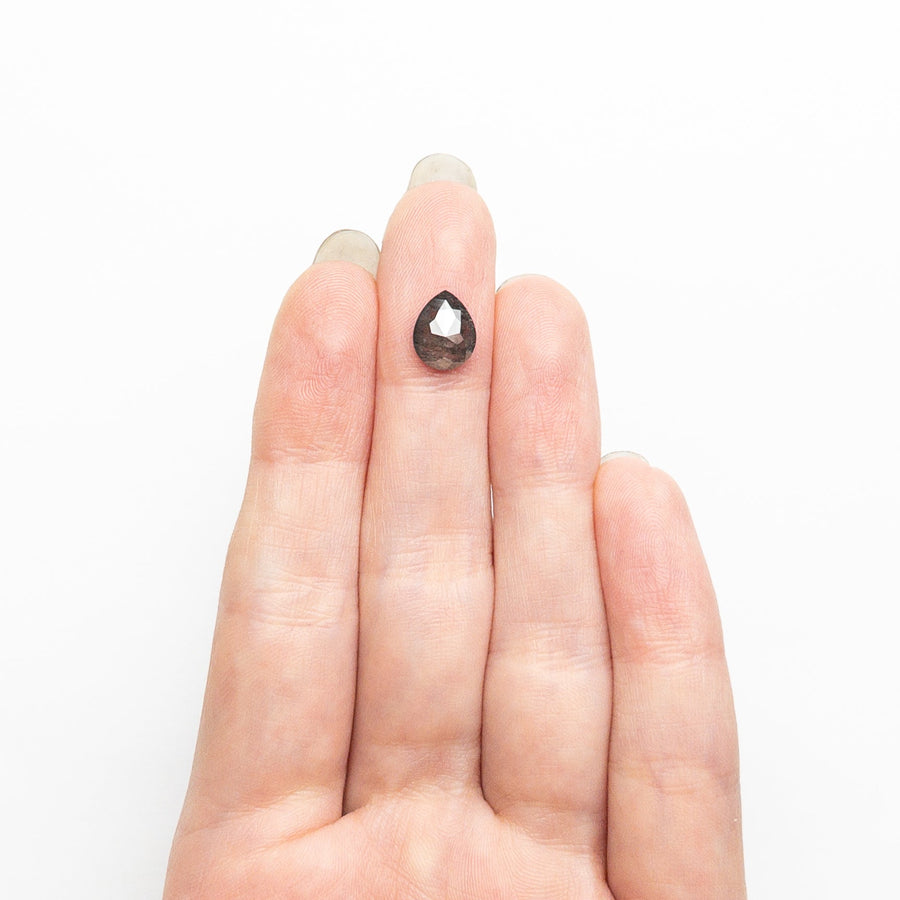 The 1.71ct 8.99x7.10x3.23mm Pear Double Cut 24503-18 by East London jeweller Rachel Boston | Discover our collections of unique and timeless engagement rings, wedding rings, and modern fine jewellery. - Rachel Boston Jewellery