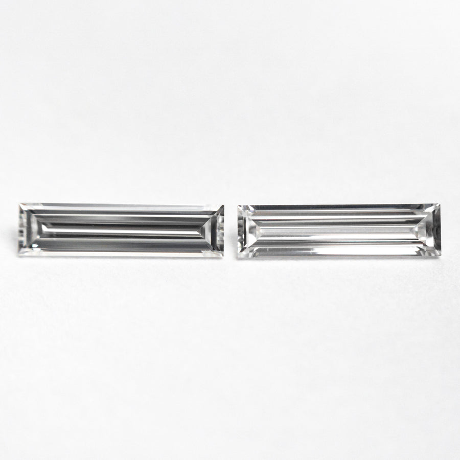 The 0.42cttw 2pc 8.02x2.05x1.22mm 8.03x2.06x1.15mm Baguette Step Cut Matching Pair 24701-03 by East London jeweller Rachel Boston | Discover our collections of unique and timeless engagement rings, wedding rings, and modern fine jewellery. - Rachel Boston Jewellery