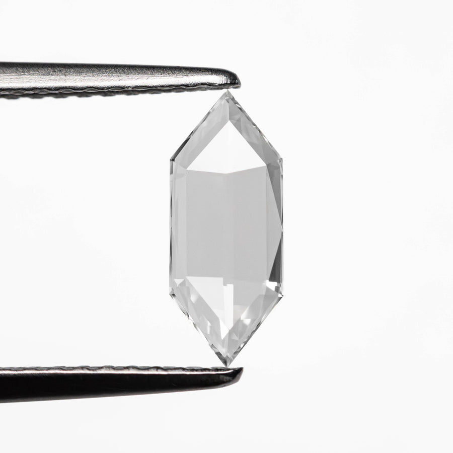 The 0.37ct 9.90x4.00x1.01mm Hexagon Rosecut 24859-01 by East London jeweller Rachel Boston | Discover our collections of unique and timeless engagement rings, wedding rings, and modern fine jewellery. - Rachel Boston Jewellery