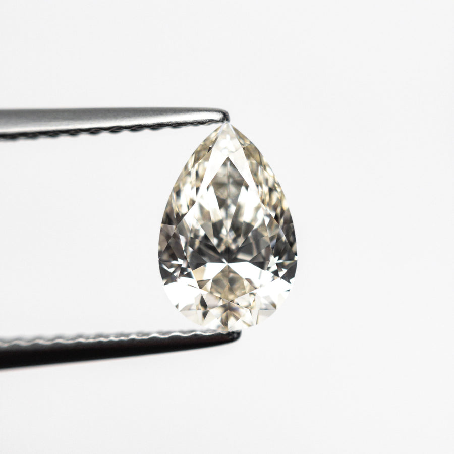 The 1.01ct 8.47x5.61x3.37mm GIA VVS1 L Pear Brilliant 🇨🇦 25007-01 by East London jeweller Rachel Boston | Discover our collections of unique and timeless engagement rings, wedding rings, and modern fine jewellery. - Rachel Boston Jewellery