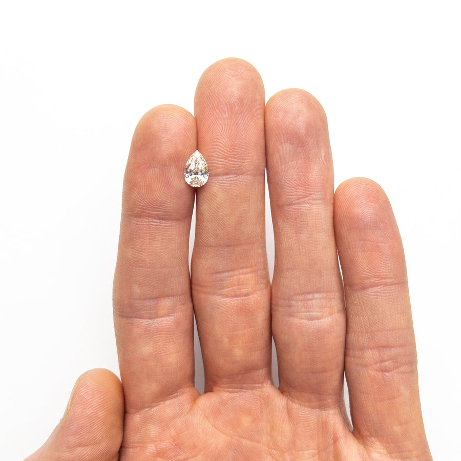 The 1.01ct 8.47x5.61x3.37mm GIA VVS1 L Pear Brilliant 🇨🇦 25007-01 by East London jeweller Rachel Boston | Discover our collections of unique and timeless engagement rings, wedding rings, and modern fine jewellery. - Rachel Boston Jewellery