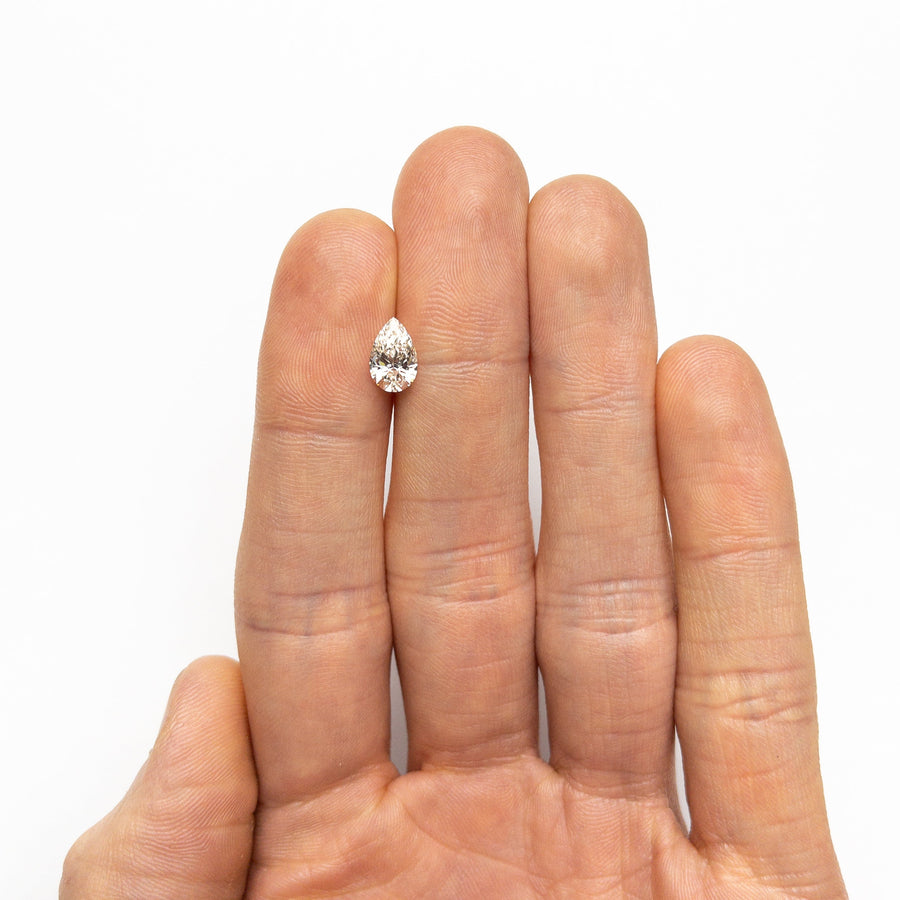 The 1.01ct 8.76x5.60x3.40mm SI1 C1 Pear Brilliant 🇨🇦 25025-01 by East London jeweller Rachel Boston | Discover our collections of unique and timeless engagement rings, wedding rings, and modern fine jewellery. - Rachel Boston Jewellery
