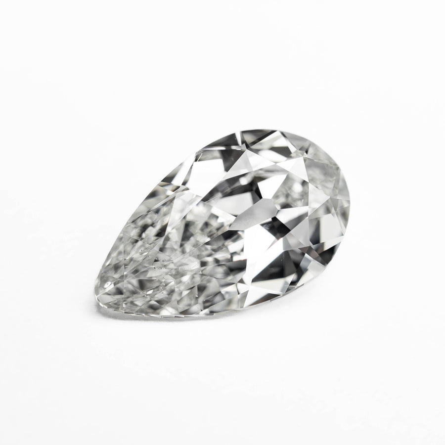 The 1.51ct 10.26x6.26x3.45mm GIA SI1 G Modern Antique Pear Brilliant 25085-01 by East London jeweller Rachel Boston | Discover our collections of unique and timeless engagement rings, wedding rings, and modern fine jewellery. - Rachel Boston Jewellery