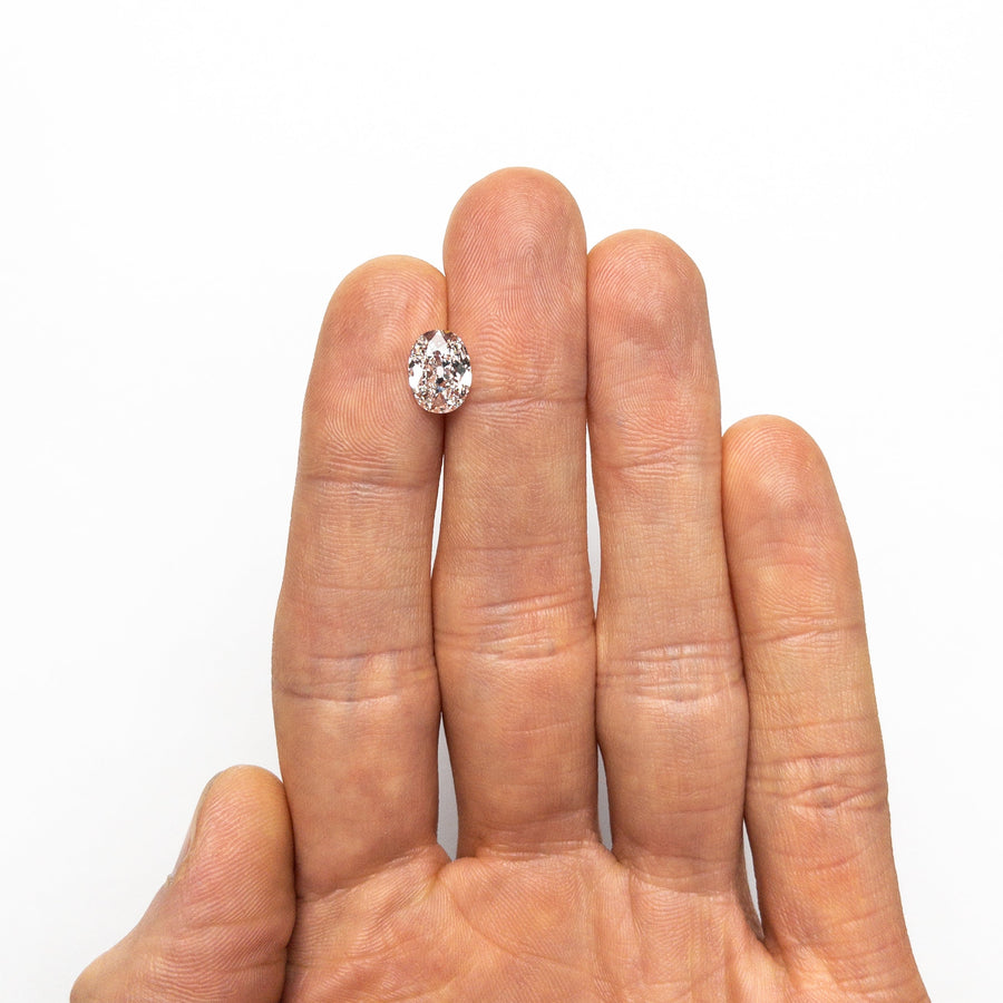 The 2.01ct 9.42x7.04x3.90mm GIA SI1 E Modern Antique Oval Brilliant 25159-01 by East London jeweller Rachel Boston | Discover our collections of unique and timeless engagement rings, wedding rings, and modern fine jewellery. - Rachel Boston Jewellery