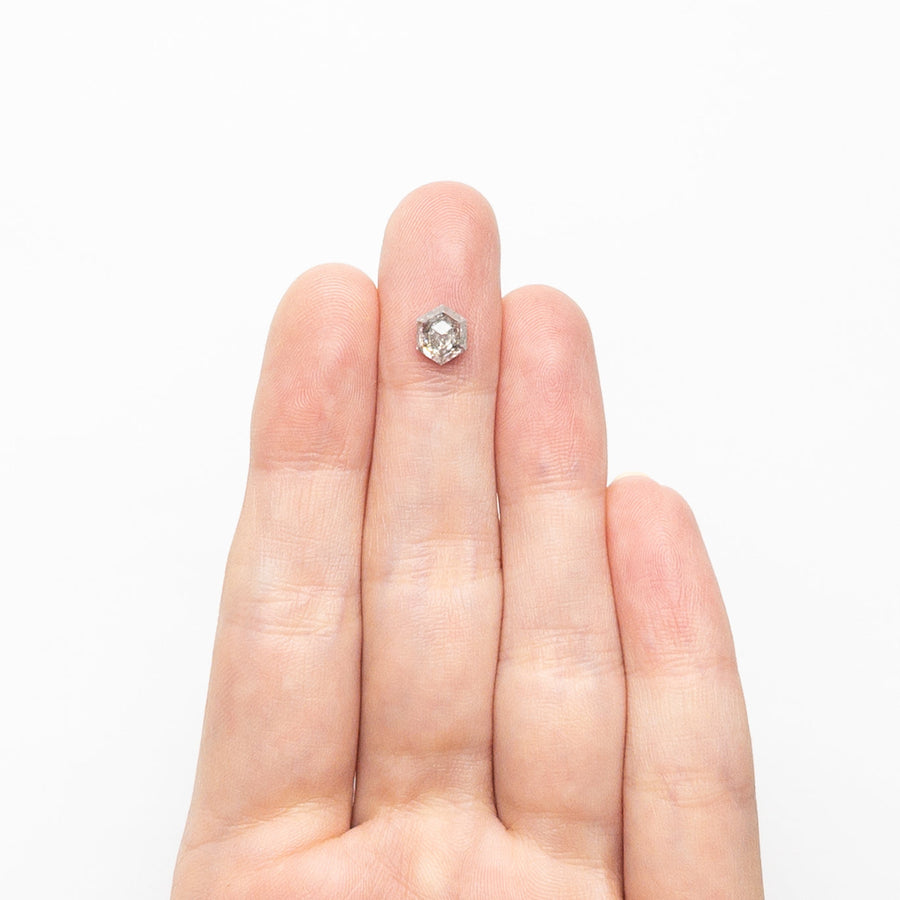 The 1.13ct 6.83x5.67x3.83mm Hexagon Rosecut 25452-17 by East London jeweller Rachel Boston | Discover our collections of unique and timeless engagement rings, wedding rings, and modern fine jewellery. - Rachel Boston Jewellery
