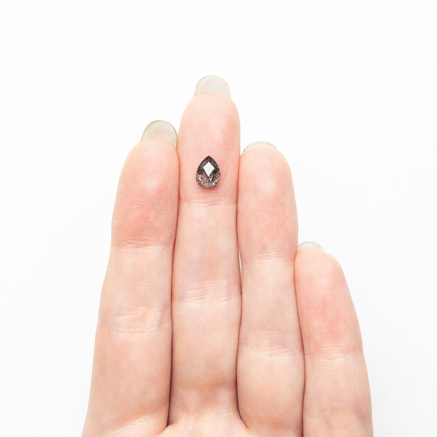 The 0.81ct 7.06x5.22x2.67mm Pear Rosecut 25454-01 by East London jeweller Rachel Boston | Discover our collections of unique and timeless engagement rings, wedding rings, and modern fine jewellery. - Rachel Boston Jewellery
