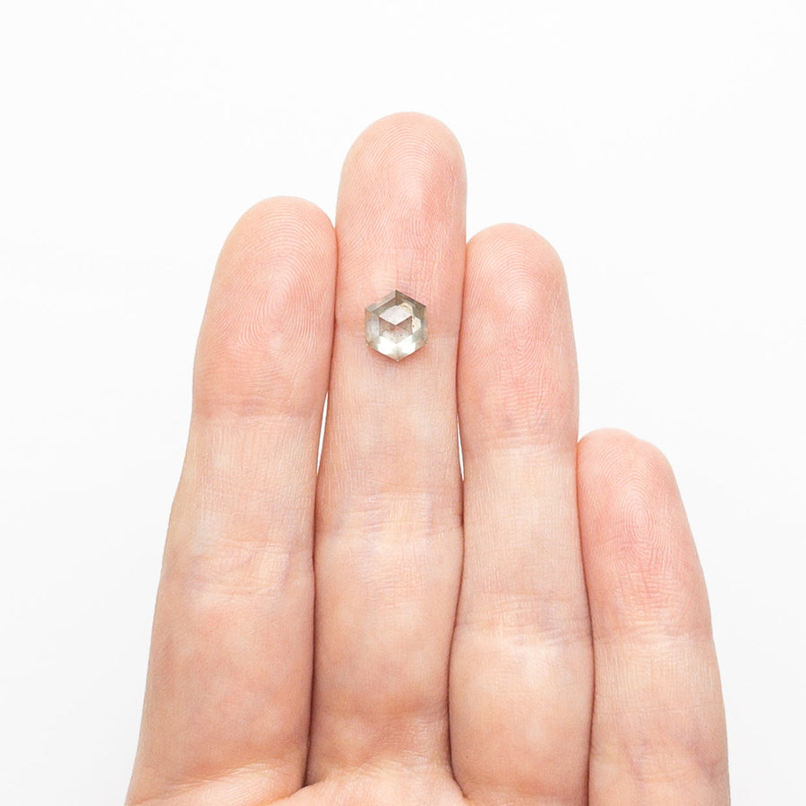 The 1.59ct 7.54x6.54x4.31mm Hexagon Step Cut 25455-10 by East London jeweller Rachel Boston | Discover our collections of unique and timeless engagement rings, wedding rings, and modern fine jewellery. - Rachel Boston Jewellery