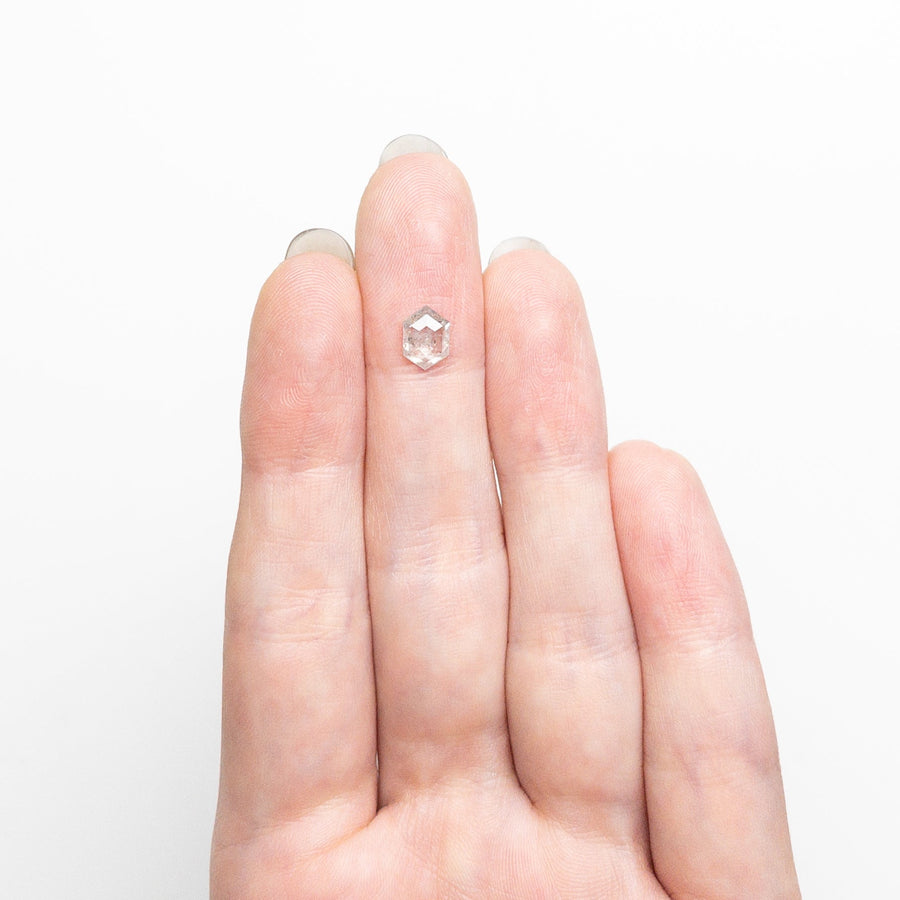 The 0.71ct 7.13x5.13x2.29mm Hexagon Rosecut 25457-12 by East London jeweller Rachel Boston | Discover our collections of unique and timeless engagement rings, wedding rings, and modern fine jewellery. - Rachel Boston Jewellery