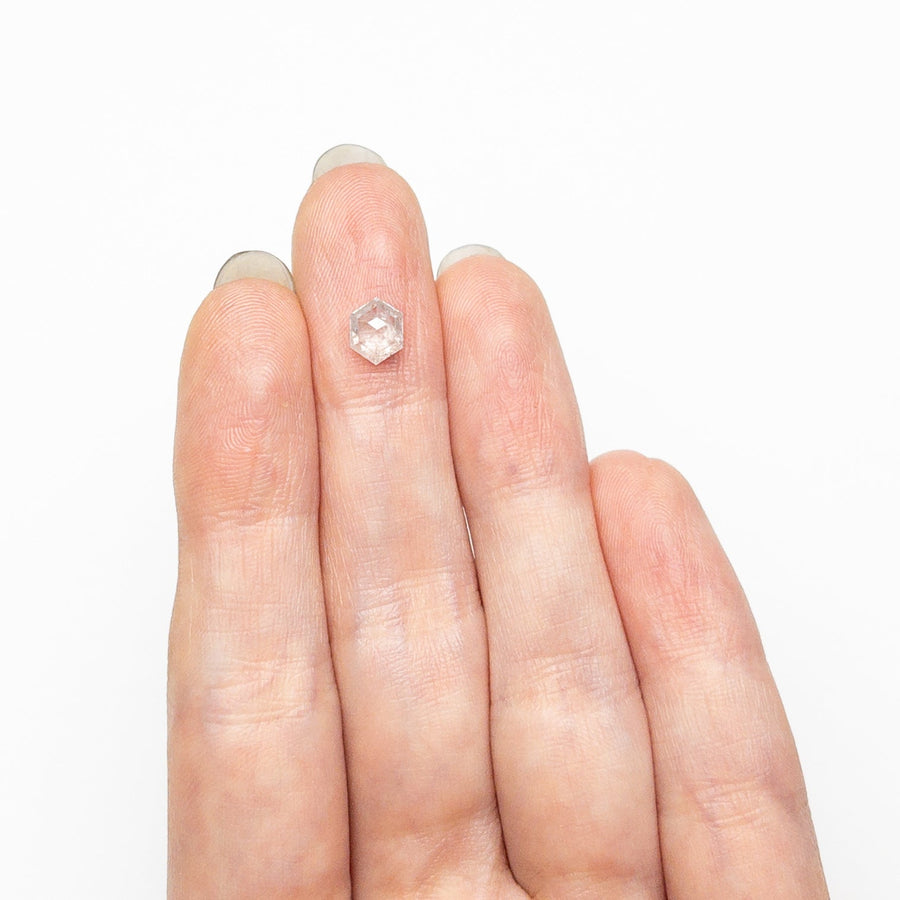 The 0.74ct 6.47x5.07x2.80mm Hexagon Double Cut 25457-14 by East London jeweller Rachel Boston | Discover our collections of unique and timeless engagement rings, wedding rings, and modern fine jewellery. - Rachel Boston Jewellery