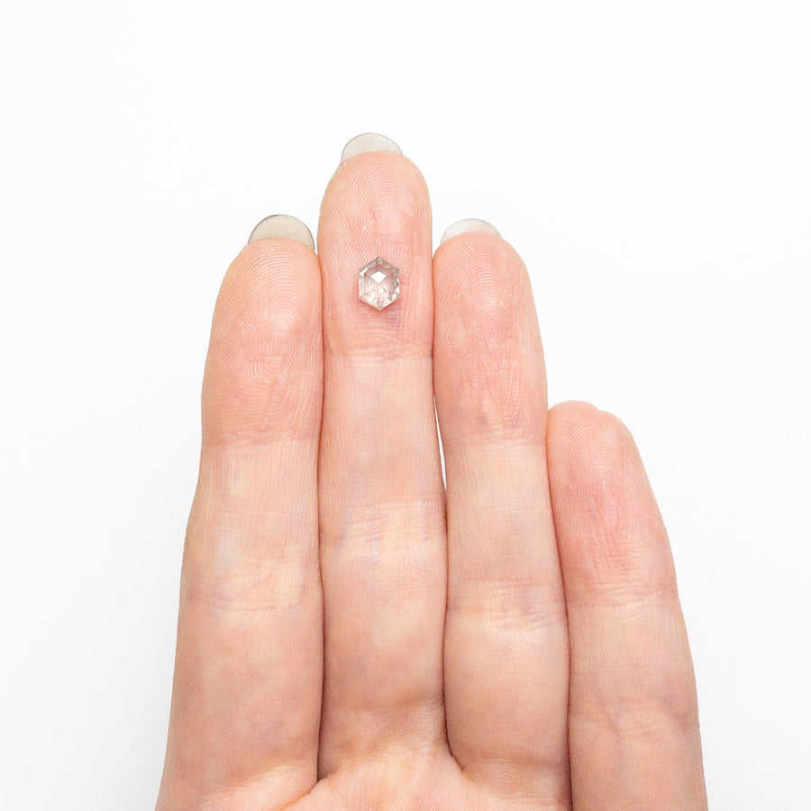 0.71ct 6.20x4.76x2.77mm Hexagon Step Cut 25457-18 - Rachel Boston Jewellery