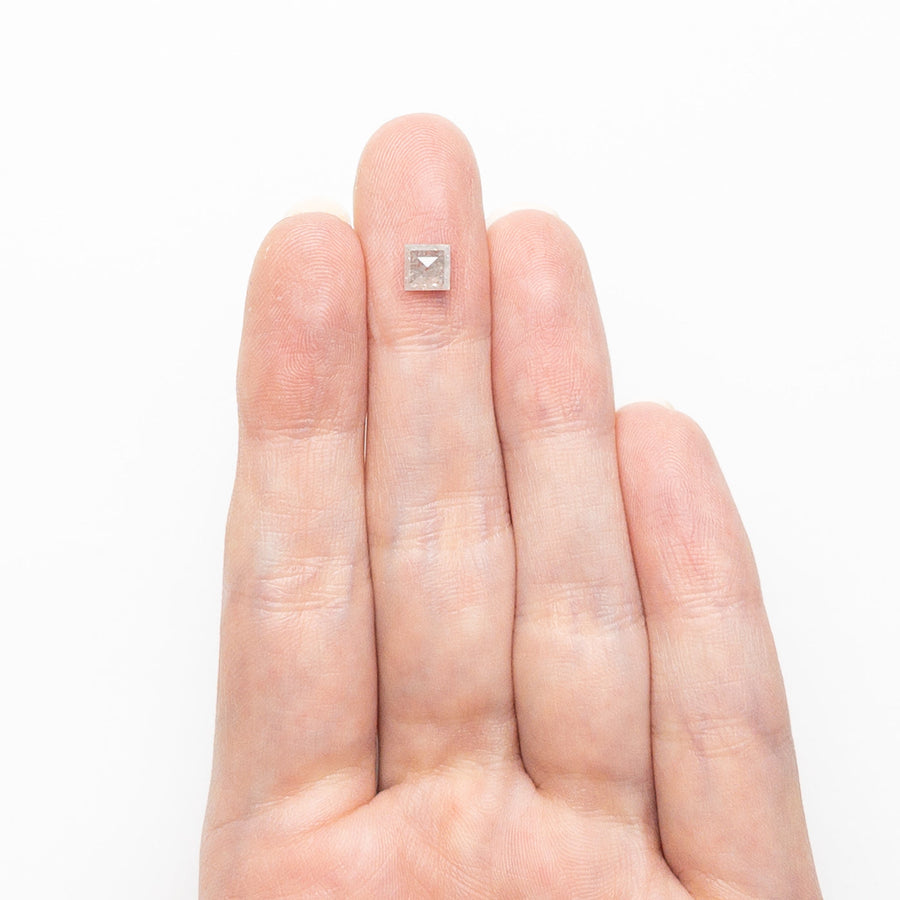 The 0.82ct 4.79x4.72x3.29mm Square Rosecut 25458-04 by East London jeweller Rachel Boston | Discover our collections of unique and timeless engagement rings, wedding rings, and modern fine jewellery. - Rachel Boston Jewellery