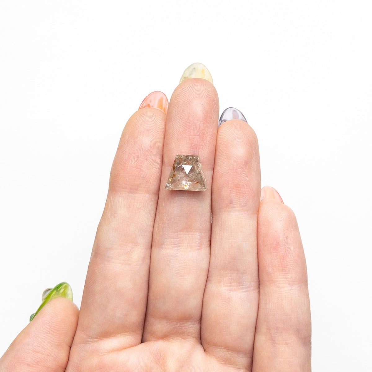 The 4.29ct 9.06x11.29x4.8mm Trapezoid Rosecut 25479-01 by East London jeweller Rachel Boston | Discover our collections of unique and timeless engagement rings, wedding rings, and modern fine jewellery.