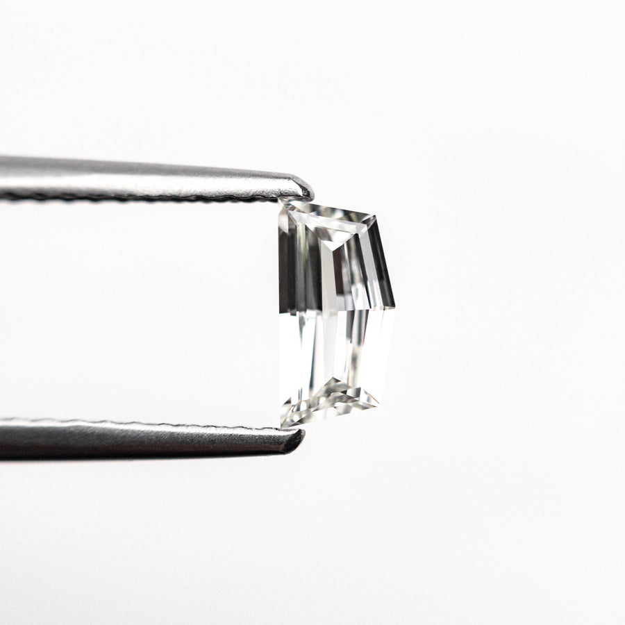 The 0.63cttw 2pc 6.75x3.40x1.50mm 6.62x3.33x1.57mm VVS H-I Epaulette Step Cut Matching Pair 25519-01 by East London jeweller Rachel Boston | Discover our collections of unique and timeless engagement rings, wedding rings, and modern fine jewellery. - Rachel Boston Jewellery