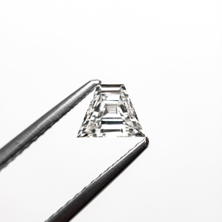 The 0.81cttw 2pc 5.74x4.38x2.09mm 5.65x4.33x2.28mm VS2/SI1 F-G Trapezoid Step Cut Matching Pair 25522-01 by East London jeweller Rachel Boston | Discover our collections of unique and timeless engagement rings, wedding rings, and modern fine jewellery. - Rachel Boston Jewellery
