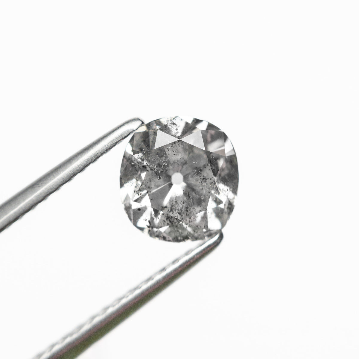 The 1.35ct 6.81x6.44x4.18mm Modern Antique Old Mine Cut 🇨🇦 25558-01 by East London jeweller Rachel Boston | Discover our collections of unique and timeless engagement rings, wedding rings, and modern fine jewellery.