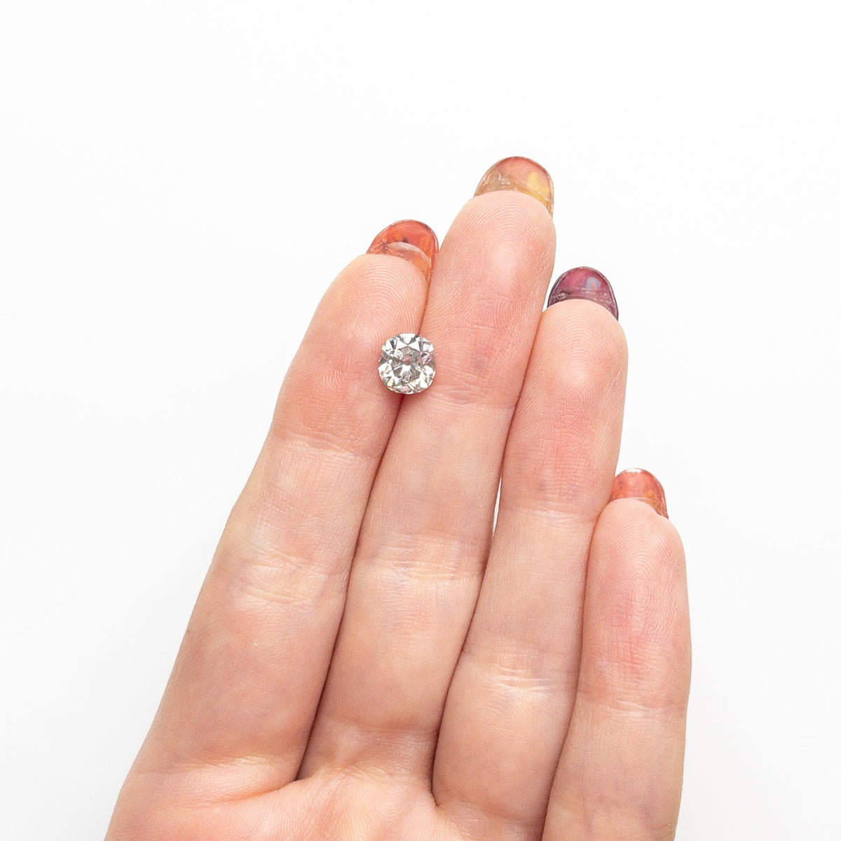 The 1.35ct 6.81x6.44x4.18mm Modern Antique Old Mine Cut 🇨🇦 25558-01 by East London jeweller Rachel Boston | Discover our collections of unique and timeless engagement rings, wedding rings, and modern fine jewellery.