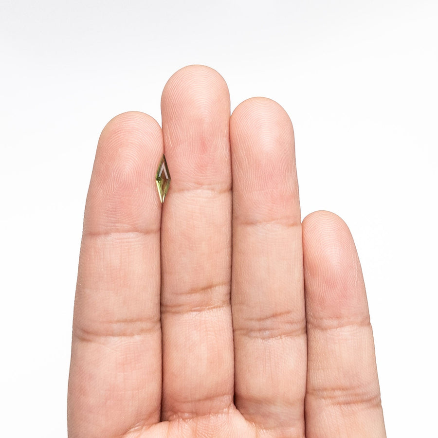 0.42ct 10.83x3.44x1.76mm Lozenge Step Cut Sapphire 25740-19 - Rachel Boston Jewellery