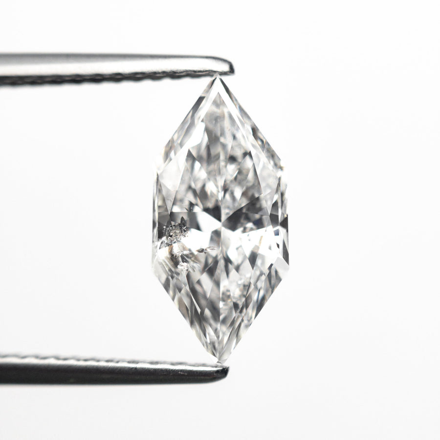 The 1.58ct 12.14x5.73x3.76mm IGI I1 D Hexagon Brilliant 25747-01 by East London jeweller Rachel Boston | Discover our collections of unique and timeless engagement rings, wedding rings, and modern fine jewellery. - Rachel Boston Jewellery
