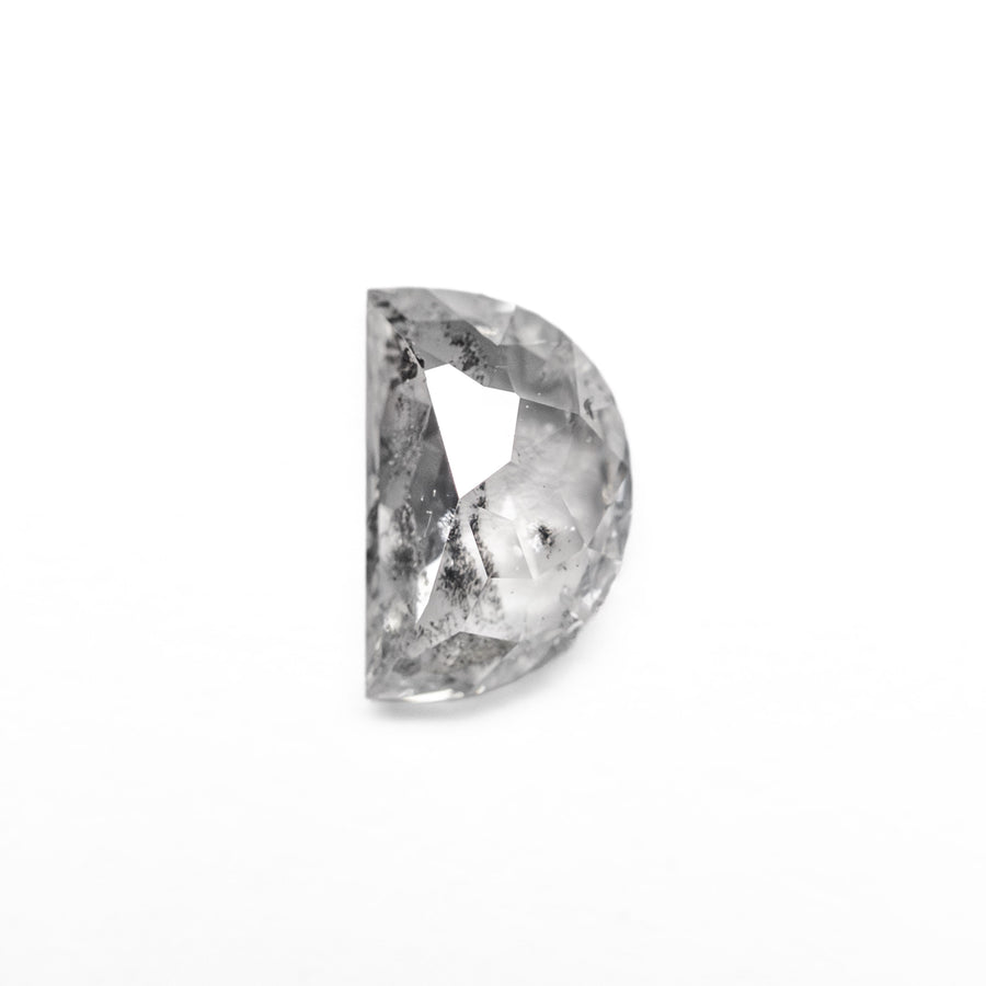 The 0.63ct 6.98x4.49x2.40mm Half Moon Double Cut 25807-28 by East London jeweller Rachel Boston | Discover our collections of unique and timeless engagement rings, wedding rings, and modern fine jewellery. - Rachel Boston Jewellery