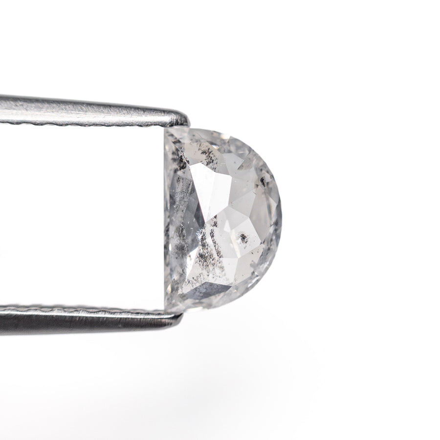 The 0.63ct 6.98x4.49x2.40mm Half Moon Double Cut 25807-28 by East London jeweller Rachel Boston | Discover our collections of unique and timeless engagement rings, wedding rings, and modern fine jewellery. - Rachel Boston Jewellery
