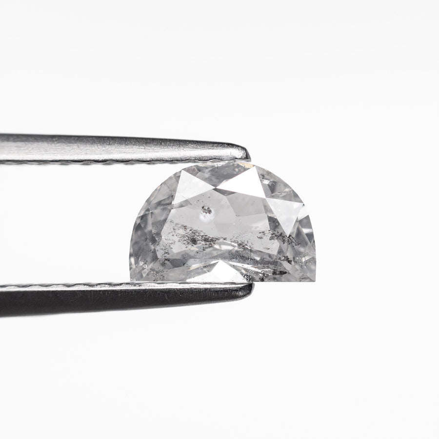 The 0.63ct 6.98x4.49x2.40mm Half Moon Double Cut 25807-28 by East London jeweller Rachel Boston | Discover our collections of unique and timeless engagement rings, wedding rings, and modern fine jewellery. - Rachel Boston Jewellery