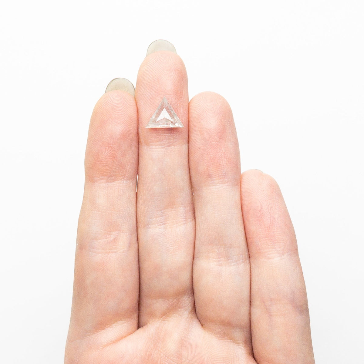 The 1.23ct 8.49x9.22x2.74mm Triangle Rosecut 25807-31 by East London jeweller Rachel Boston | Discover our collections of unique and timeless engagement rings, wedding rings, and modern fine jewellery.