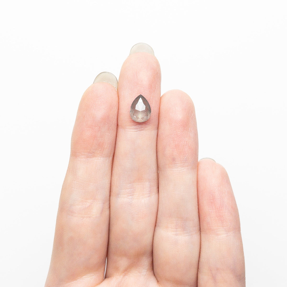 The 2.11ct 8.47x7.54x3.81mm Pear Double Cut 25811-05 by East London jeweller Rachel Boston | Discover our collections of unique and timeless engagement rings, wedding rings, and modern fine jewellery.
