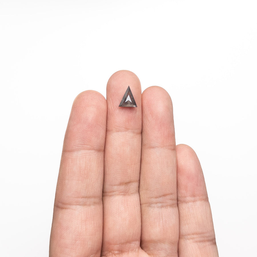The 1.09ct 8.89x7.83x2.85mm Triangle Step Cut 25813-06 by East London jeweller Rachel Boston | Discover our collections of unique and timeless engagement rings, wedding rings, and modern fine jewellery. - Rachel Boston Jewellery