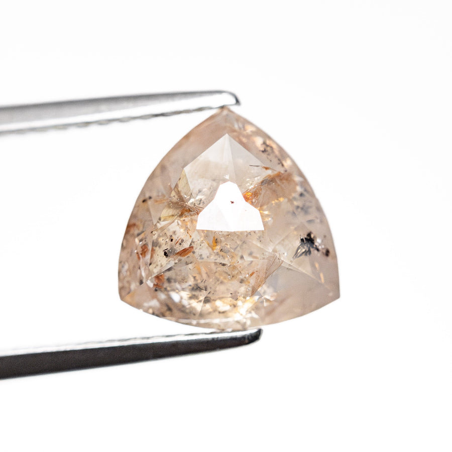 The 2.76ct 8.37x8.36x4.77mm Trillion Double Cut 25822-06 by East London jeweller Rachel Boston | Discover our collections of unique and timeless engagement rings, wedding rings, and modern fine jewellery. - Rachel Boston Jewellery