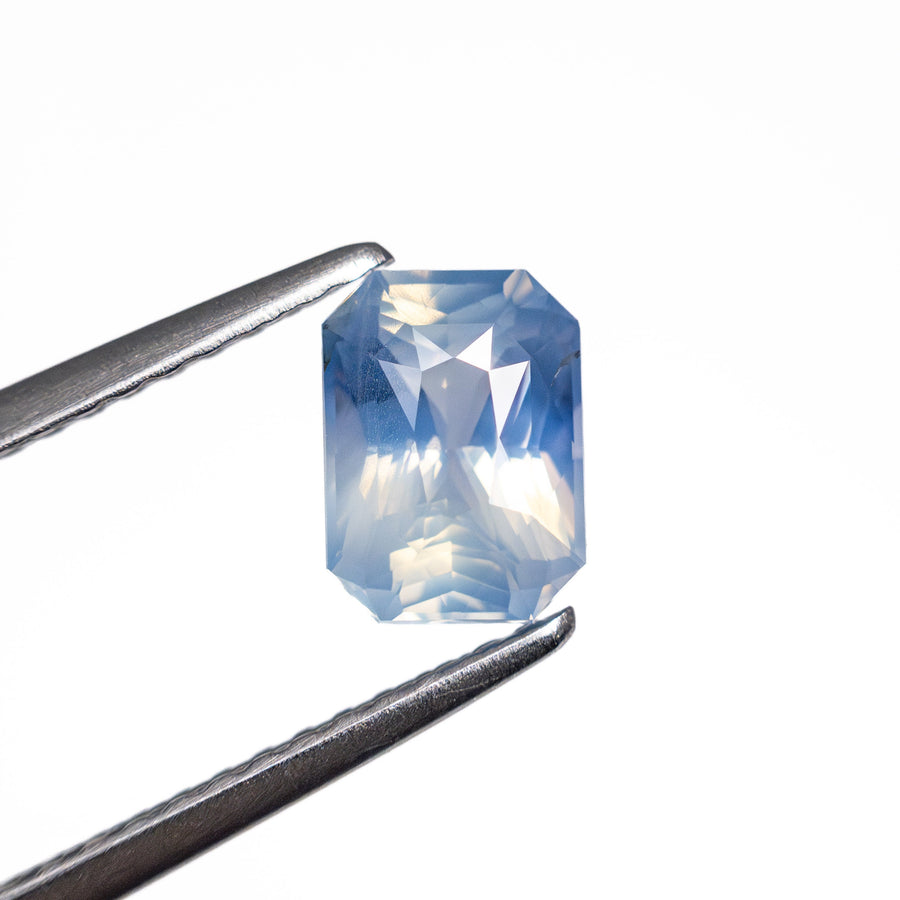 The 1.16ct 6.71x4.89x3.75mm Cut Corner Rectangle Brilliant Sapphire 25859-01 by East London jeweller Rachel Boston | Discover our collections of unique and timeless engagement rings, wedding rings, and modern fine jewellery. - Rachel Boston Jewellery