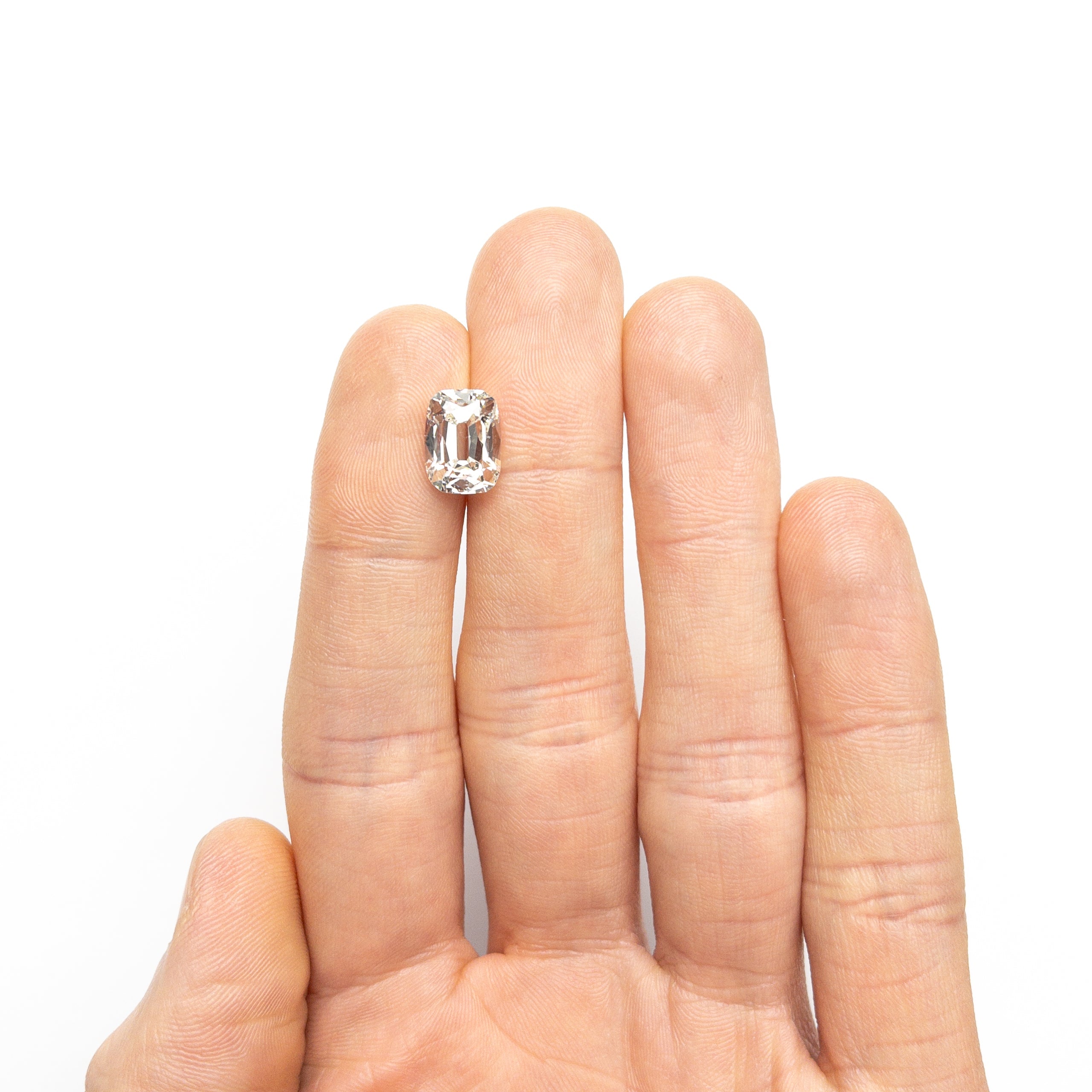 The 3.54ct 10.82x8.03x4.92mm GIA SI2 K Antique Old Mine Cut 25920-01 by East London jeweller Rachel Boston | Discover our collections of unique and timeless engagement rings, wedding rings, and modern fine jewellery.