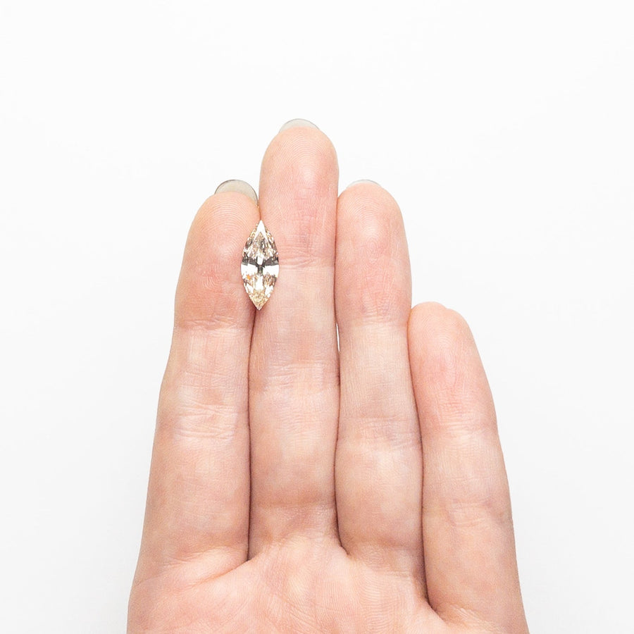 The 2.01ct 15.08x6.24x3.65mm VVS2 U-V Marquise Brilliant 🇨🇦 26117-01 by East London jeweller Rachel Boston | Discover our collections of unique and timeless engagement rings, wedding rings, and modern fine jewellery. - Rachel Boston Jewellery