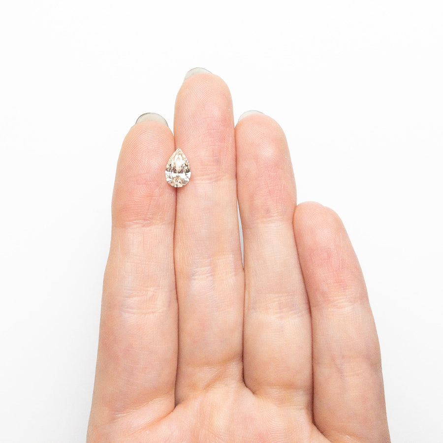The 1.01ct 8.67x5.53x3.37mm VVS1 L Pear Brilliant 🇨🇦 26120-10 by East London jeweller Rachel Boston | Discover our collections of unique and timeless engagement rings, wedding rings, and modern fine jewellery. - Rachel Boston Jewellery