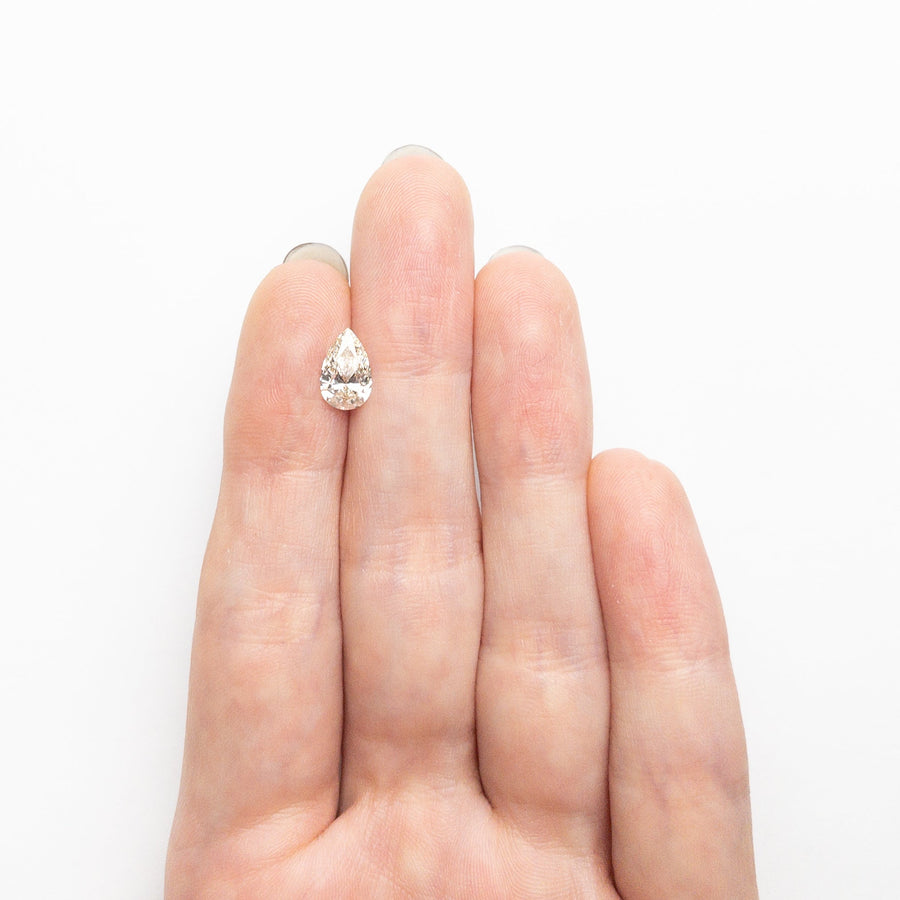 The 1.01ct 9.04x5.67x3.26mm VVS2 L Pear Brilliant 🇨🇦 26120-11 by East London jeweller Rachel Boston | Discover our collections of unique and timeless engagement rings, wedding rings, and modern fine jewellery. - Rachel Boston Jewellery