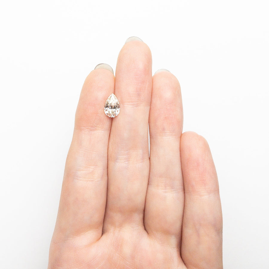 The 1.19ct 8.98x5.83x3.74mm VS1 K Pear Brilliant 🇨🇦 26120-12 by East London jeweller Rachel Boston | Discover our collections of unique and timeless engagement rings, wedding rings, and modern fine jewellery. - Rachel Boston Jewellery