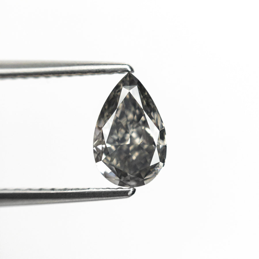 The 1.02ct 8.24x5.25x3.31mm GIA SI2 Fancy Grey Pear Brilliant 26129-01 by East London jeweller Rachel Boston | Discover our collections of unique and timeless engagement rings, wedding rings, and modern fine jewellery. - Rachel Boston Jewellery