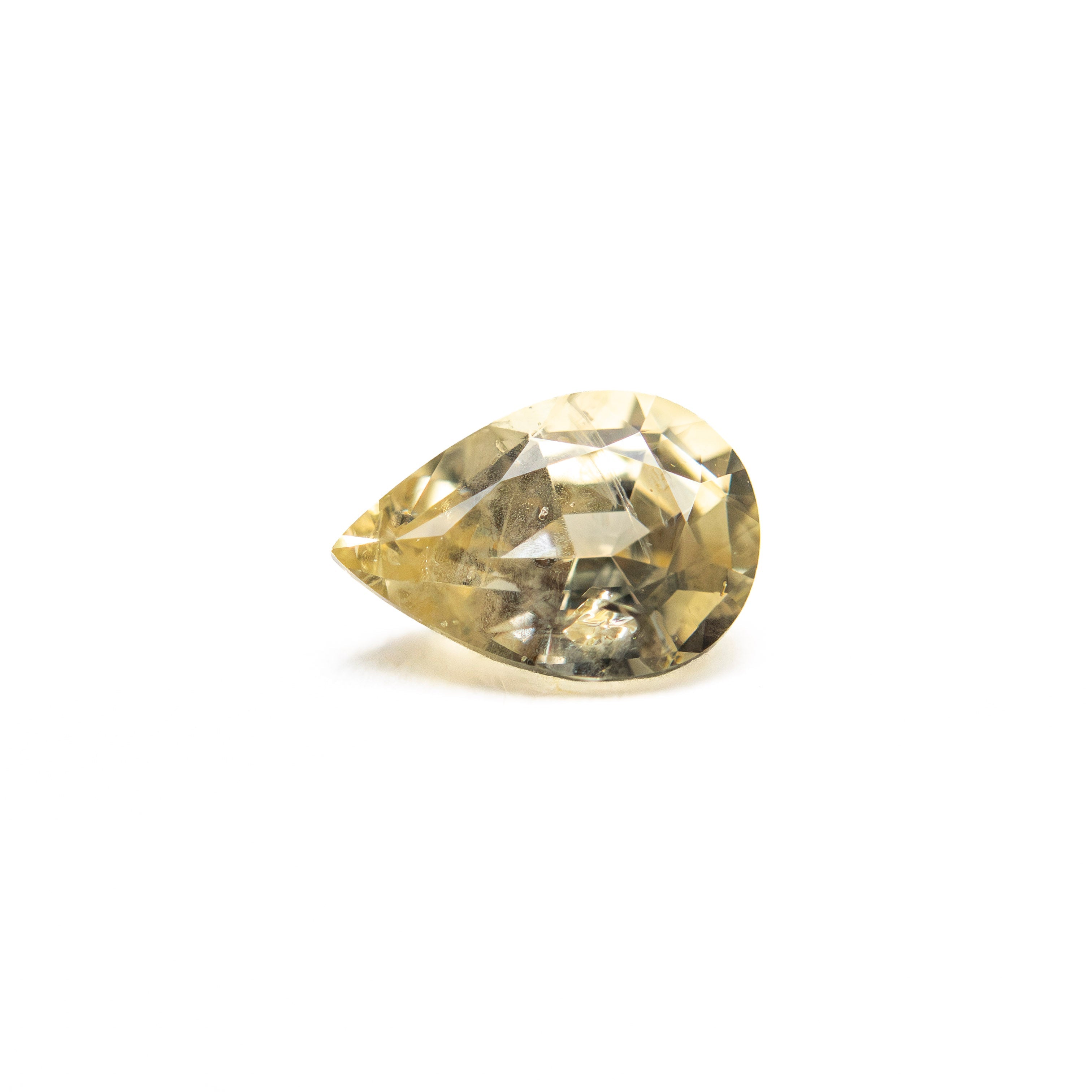 The 0.66ct 6.52x4.53x3.17mm Pear Brilliant Sapphire 26145-01 by East London jeweller Rachel Boston | Discover our collections of unique and timeless engagement rings, wedding rings, and modern fine jewellery.