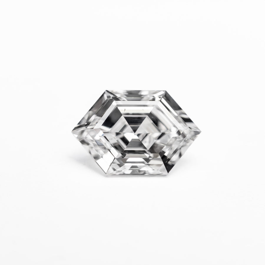 The 1.00ct 8.26x5.43x3.42mm SI1 F Hexagon Step Cut 🇨🇦 26243-01 by East London jeweller Rachel Boston | Discover our collections of unique and timeless engagement rings, wedding rings, and modern fine jewellery. - Rachel Boston Jewellery