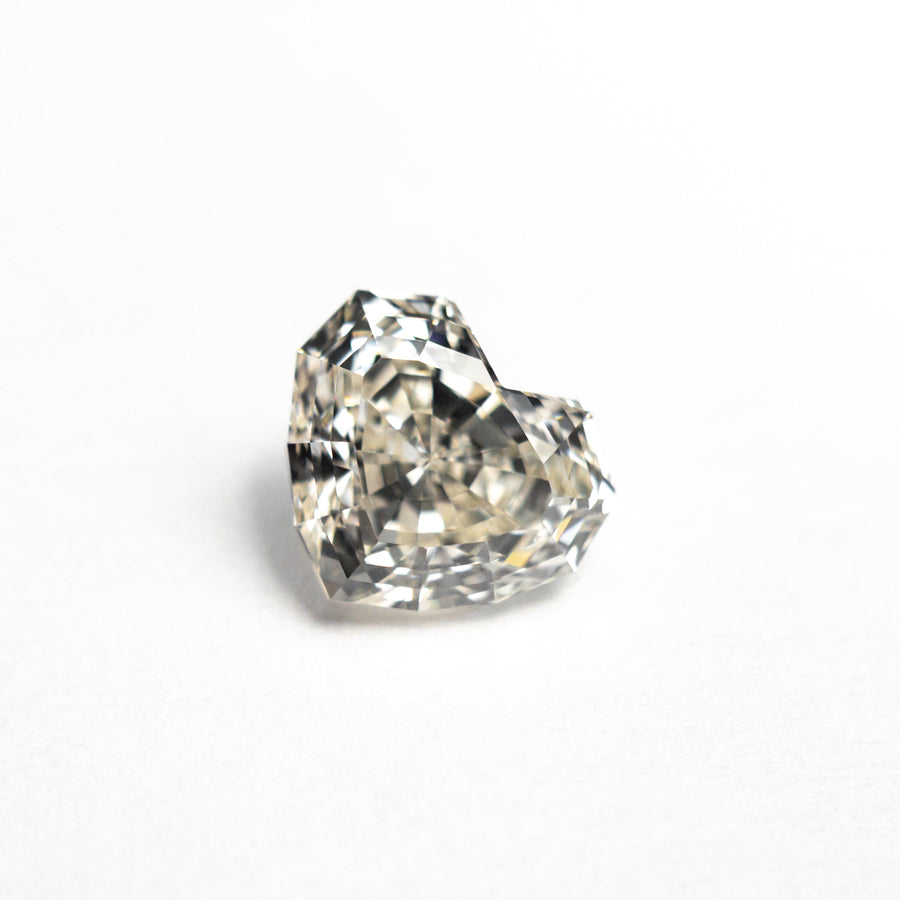 The 1.41ct 6.44x7.32x4.42mm GIA VVS2 L Geo Heart Step Cut 26314-02 by East London jeweller Rachel Boston | Discover our collections of unique and timeless engagement rings, wedding rings, and modern fine jewellery. - Rachel Boston Jewellery