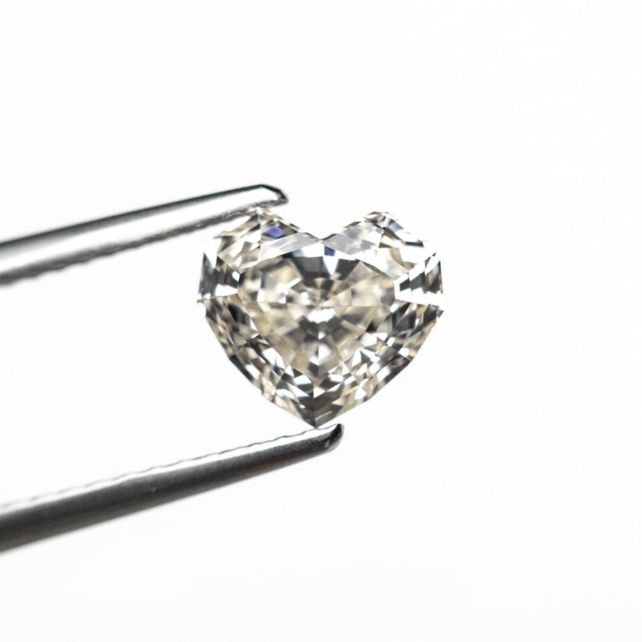 The 1.41ct 6.44x7.32x4.42mm GIA VVS2 L Geo Heart Step Cut 26314-02 by East London jeweller Rachel Boston | Discover our collections of unique and timeless engagement rings, wedding rings, and modern fine jewellery. - Rachel Boston Jewellery