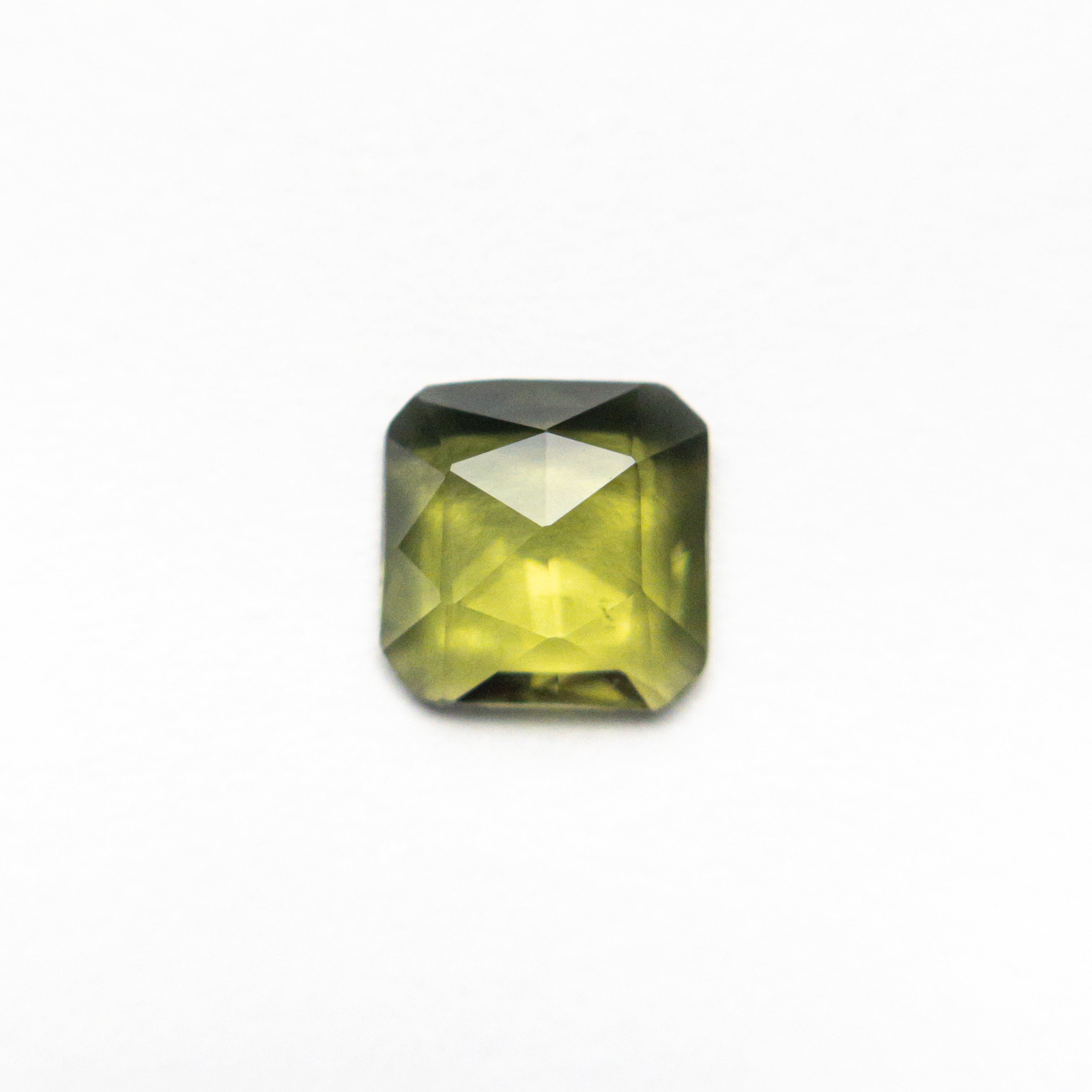 The 0.80ct 5.88x5.84x2.23mm Cut Corner Rectangle Rosecut Sapphire 26327-106 by East London jeweller Rachel Boston | Discover our collections of unique and timeless engagement rings, wedding rings, and modern fine jewellery.