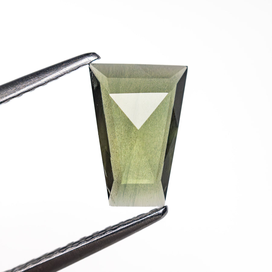 The 1.02ct 8.76x6.15x2.12mm Trapezoid Rosecut Sapphire 26327-28 by East London jeweller Rachel Boston | Discover our collections of unique and timeless engagement rings, wedding rings, and modern fine jewellery. - Rachel Boston Jewellery