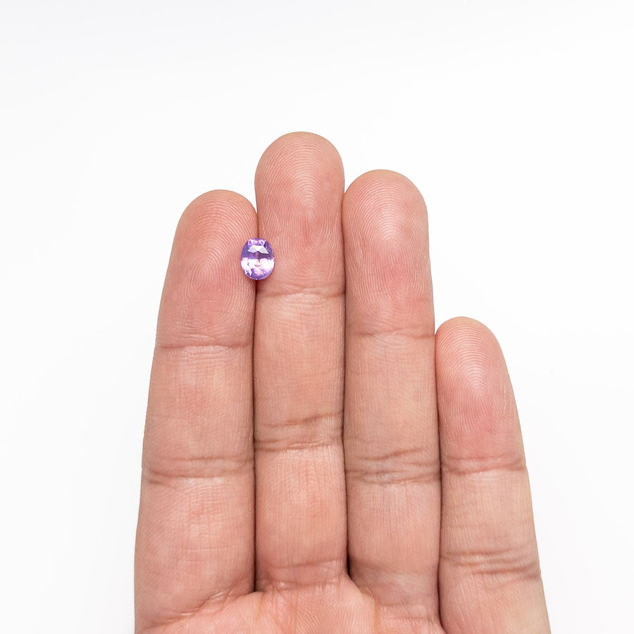 The 1.05ct 6.81x5.56x3.56mm Oval Brilliant Sapphire 26450-01 by East London jeweller Rachel Boston | Discover our collections of unique and timeless engagement rings, wedding rings, and modern fine jewellery. - Rachel Boston Jewellery