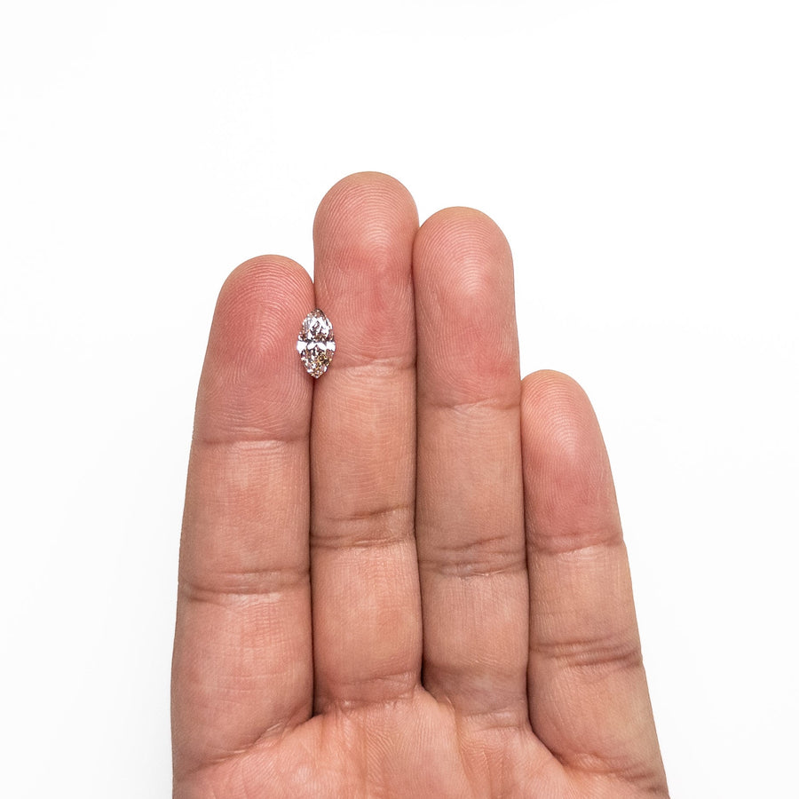The 1.01ct 9.84x5.09x3.31mm SI2 N Marquise Brilliant 🇨🇦 26607-01 by East London jeweller Rachel Boston | Discover our collections of unique and timeless engagement rings, wedding rings, and modern fine jewellery. - Rachel Boston Jewellery