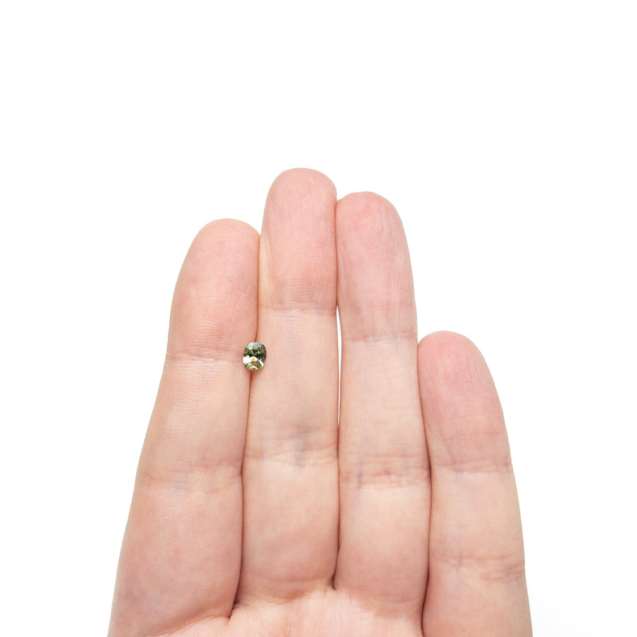 The 0.36ct 4.88x4.05x2.41mm Cushion Brilliant Sapphire 26765-06 by East London jeweller Rachel Boston | Discover our collections of unique and timeless engagement rings, wedding rings, and modern fine jewellery. - Rachel Boston Jewellery