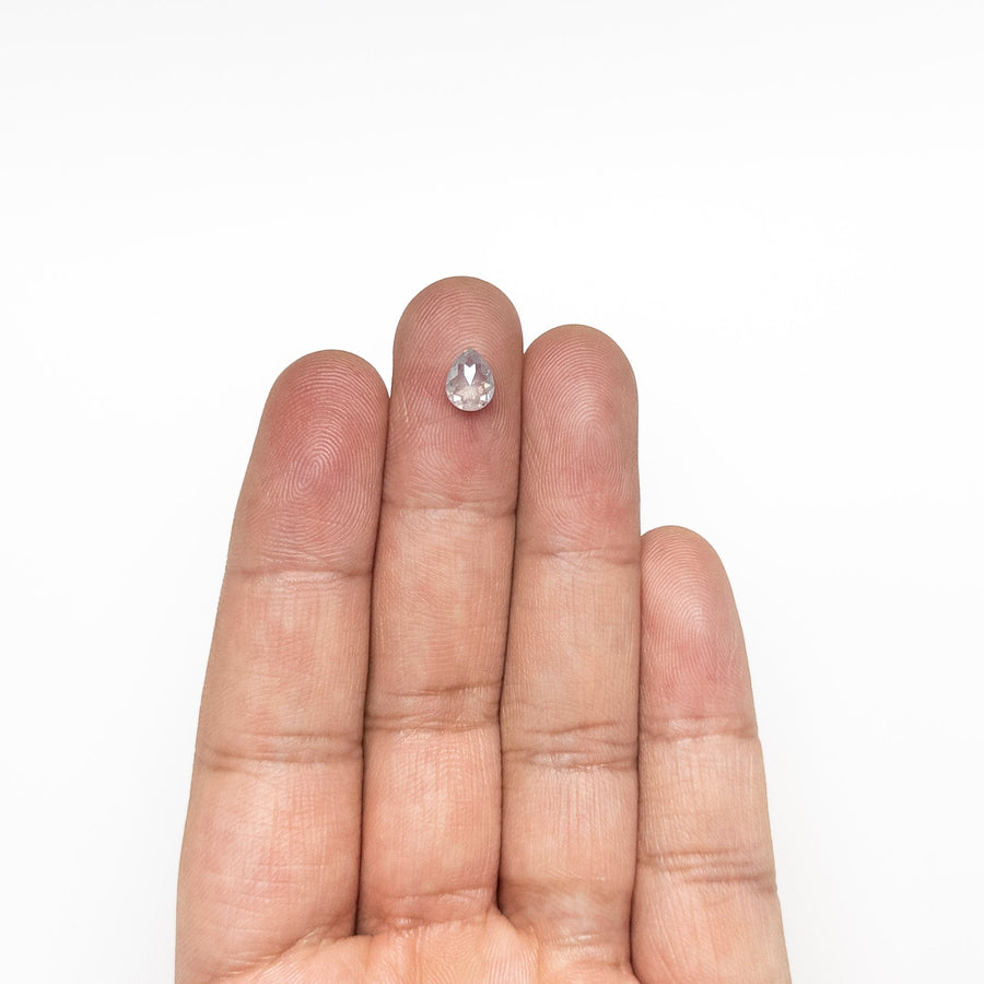 The 0.97ct 7.08x5.51x3.14mm Pear Double Cut 26787-06 by East London jeweller Rachel Boston | Discover our collections of unique and timeless engagement rings, wedding rings, and modern fine jewellery. - Rachel Boston Jewellery