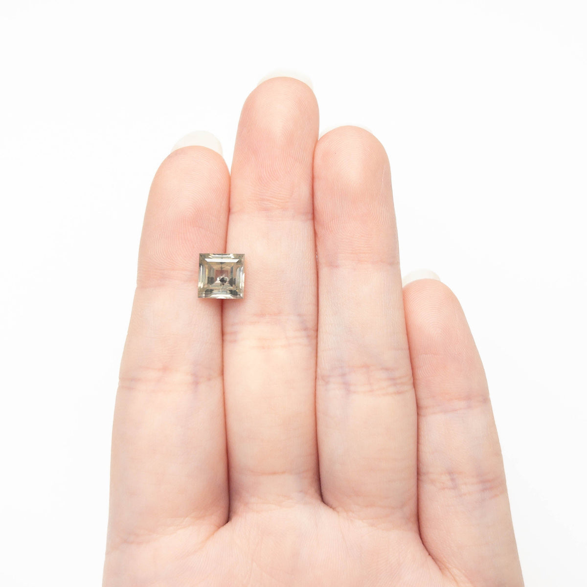 The 2.99ct 7.84x7.82x4.75mm Carré Step Cut 26787-37 by East London jeweller Rachel Boston | Discover our collections of unique and timeless engagement rings, wedding rings, and modern fine jewellery.