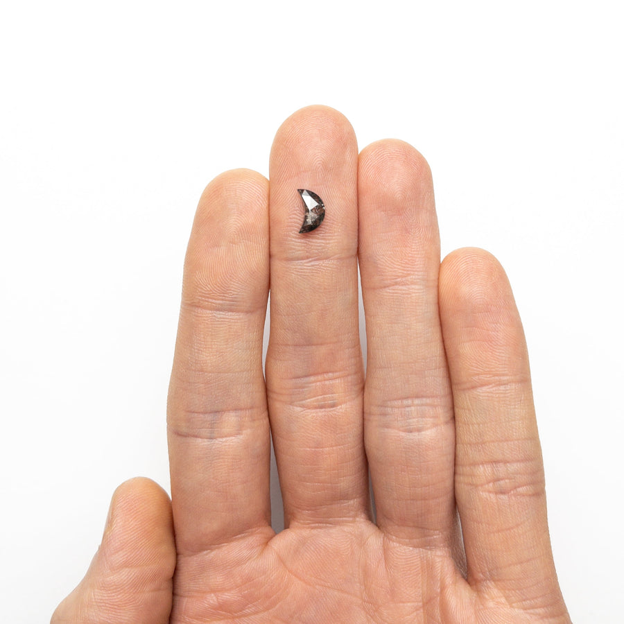 0.78ct 8.17x5.06x2.35mm Crescent Moon Rosecut 26801-01 - Rachel Boston Jewellery