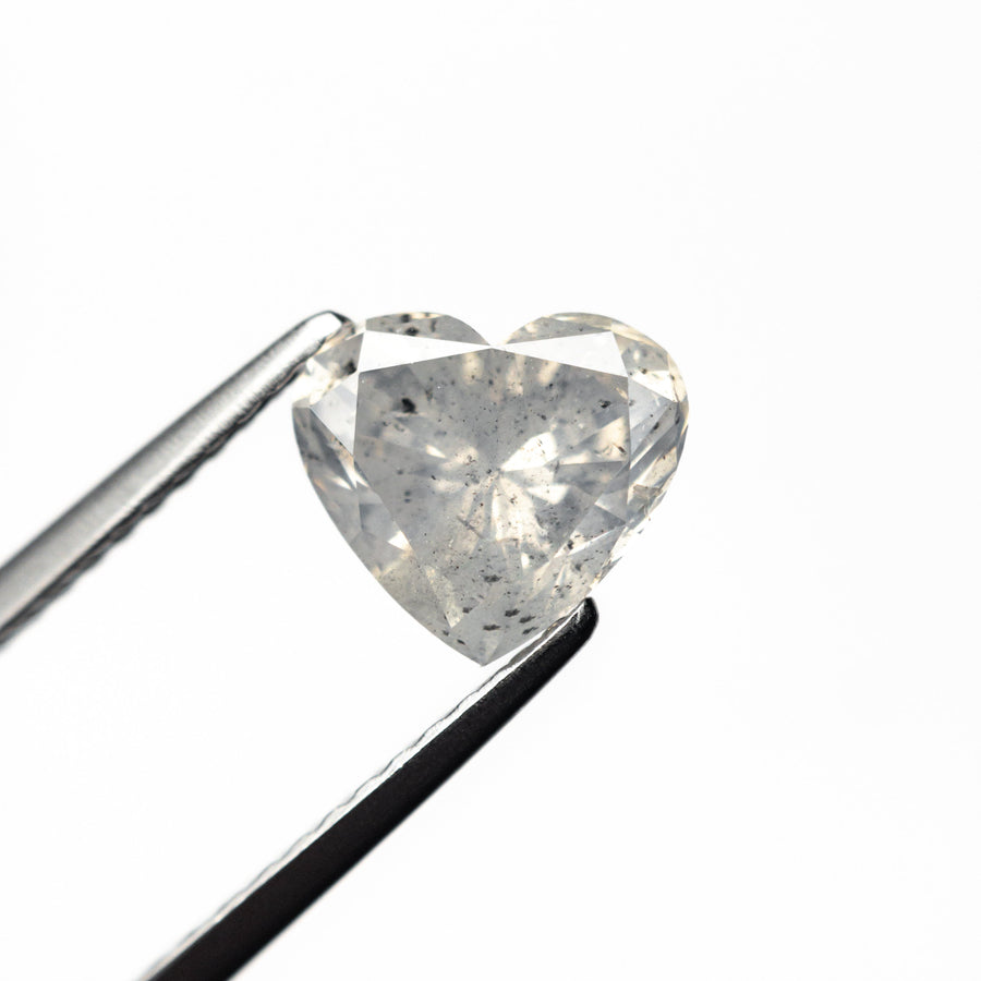 The 1.49ct 6.77x7.62x4.41mm Fancy White Heart Brilliant 26805-01 by East London jeweller Rachel Boston | Discover our collections of unique and timeless engagement rings, wedding rings, and modern fine jewellery. - Rachel Boston Jewellery