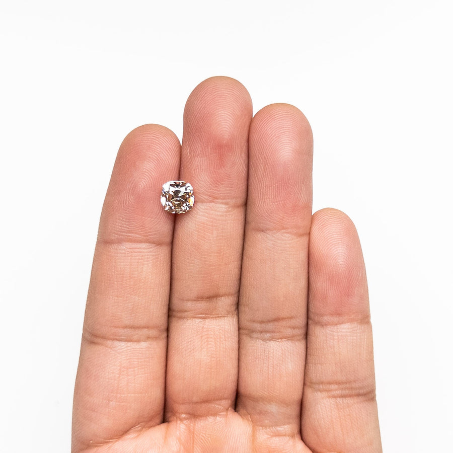 The 1.91ct 7.16x7.00x4.83mm VS1 C4 Modern Antique Old Mine Cut 🇨🇦 26832-01 by East London jeweller Rachel Boston | Discover our collections of unique and timeless engagement rings, wedding rings, and modern fine jewellery. - Rachel Boston Jewellery